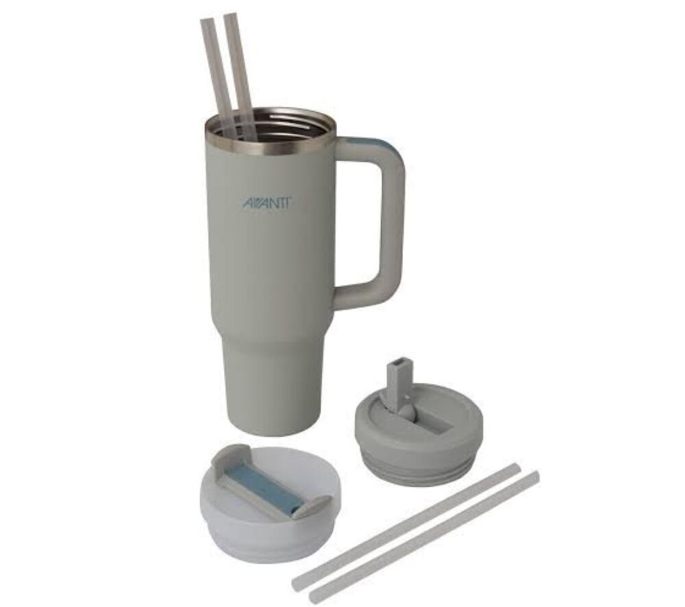 Avanti Hydroquench Travel Mug with 2 Lids – Grey Mist